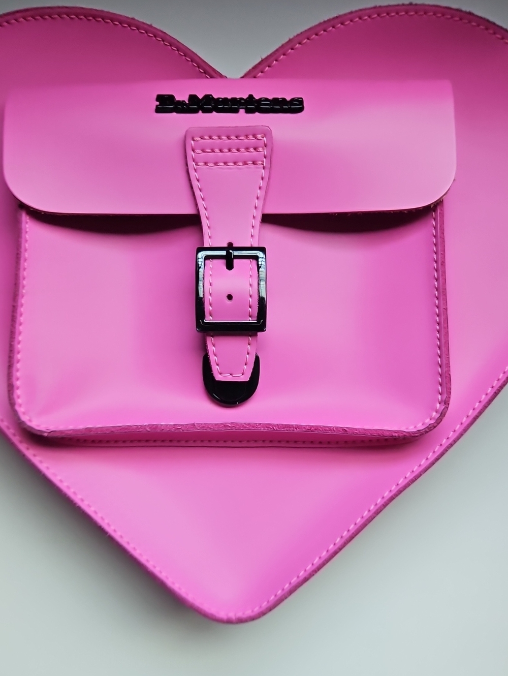 Dr. Martens Bright Pink Heart Satchel